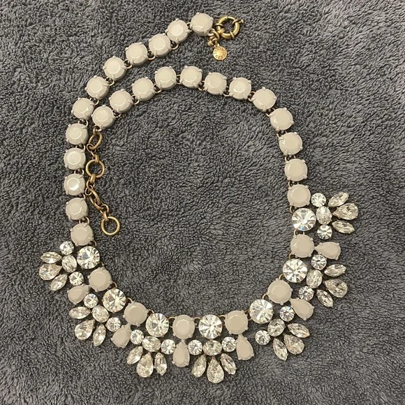J. Crew sparkly silver and gray rhinestone necklace - Picture 3 of 4